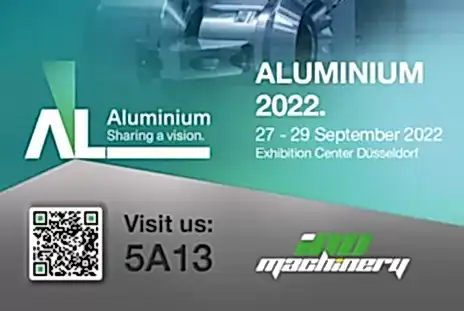 INO Machinery at Aluminium 2022 Fair Düsseldorf