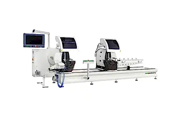 INO TESLA 40 Inside Outside Pneumatic Tilting Double Mitre Saw 4m