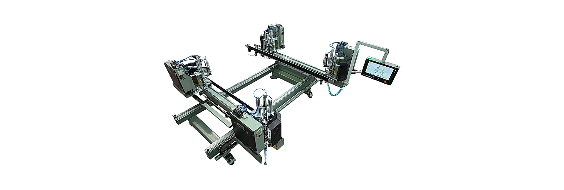 Ino RANGE – 8 Axis CNC 4 Head PVC Profile Welding Machine Ino RANGE – 8 Axis CNC 4 Head PVC Profile Welding Machine